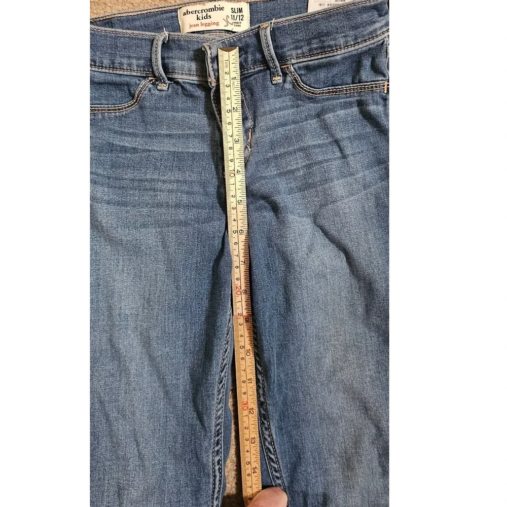 Abercrombie Kids Jean Legging Slim Fit Medium Wash Denim Size 11/12